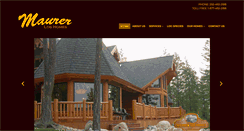 Desktop Screenshot of maurerloghomes.com