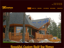 Tablet Screenshot of maurerloghomes.com